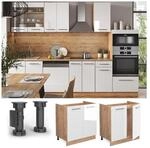 Vicco Sp&uuml;lenunterschrank K&uuml;chenschrank K&uuml;chenm&ouml;bel Fame-Line Eiche Wei&szlig; modern