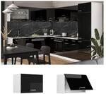 Vicco H&auml;ngeschrank flach K&uuml;chenschrank R-Line Solid Wei&szlig; Schwarz 60 cm modern