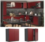 Vicco H&auml;ngeschrank K&uuml;chenschrank K&uuml;chenm&ouml;bel R-Line J-Shape Anthrazit Rot 60 cm