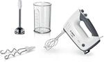 Bosch MFQ37470 Hand mixer, ErgoMixx, 750 W, White, grey