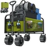 KESSER&reg; Bollerwagen faltbar mit Breite Reifen Handwagen Transportkarre Ger&auml;tewagen 