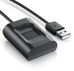CSL USB-Fingerabdrucksensor, Fingerprint-Scanner, bis 10 IDs, Plug & Play, Windows