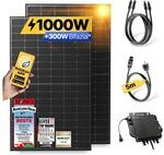 Balkonkraftwerk 1000W/800W Solaranlage Steckerfertig WIFI Komplettset...