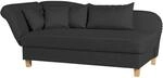 Max Winzer Selma Recamiere mit Armteil links klappbar schwarz