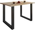 VCM Holzesstisch H. 76 x B. 110 x T. 50 cm hochwertiges und massives Fu&szlig;gestell 