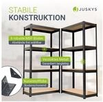 Juskys Lagerregal Easy 2er Set &ndash; Metall Schwerlastregal 160x80x40 cm, 8 B&ouml;den, 640