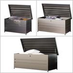 GFP Primeyard Gartenbox DAVID Aufbewahrungsbox Auflagenbox Gartentruhe Metall,