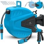 KESSER&reg; Schlauchtrommel Wasser Schlauchaufroller Inkl. 2-Wege-Verteiler +