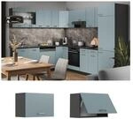Vicco H&auml;ngeschrank flach K&uuml;chenschrank R-Line Solid Anthrazit Blau Grau 60 cm