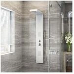 HOME DELUXE Duschpaneel mit Regendusche CASCATA &ndash; Wei&szlig;