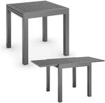 Juskys Gartentisch Laki 70x70 cm ausziehbar - Alu Esstisch - Balkonm&ouml;bel