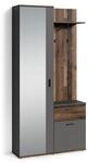 byLIVING Garderobe JAKOB, Breite 97 cm, Old Wood (Altholz-Optik)/anthrazit