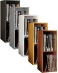 VCM Holz Stand Regal Regal mit 2 gro&szlig;en F&auml;cher Ma&szlig;e: H. 72 x B. 34 x T. 30 cm 