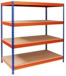Mammut Weitspannregal Blau-orange