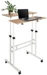 hjh OFFICE Stehschreibtisch WORKSTATION I Melaminharzbeschichtete Spanplatte, Gestell