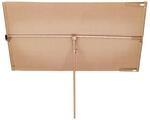 blumfeldt Bayonne Sonnenschirm 130 x 180 cm Polyester UV 50 Solar LED Taupe