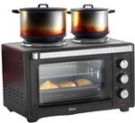 Zilan Minibackofen 28L mit Kochplatten Rotisserie 100-230&deg;C 3200W