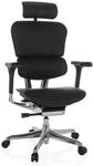 hjh OFFICE Luxus Chefsessel ERGOHUMAN GEN2 Leder mit Armlehnen (h&ouml;henverstellbar)