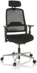 hjh OFFICE Profi B&uuml;rostuhl TERARO AX Stoff / Netzstoff mit Armlehnen