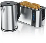 Arendo 2-teiliges Frühstücksset, Edelstahl Wasserkocher 2200W, 4-Scheiben Arendo 2-teiliges Frühstücksset, Edelstahl Wasserkocher 2200W, 4-Scheiben