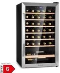 Vinamour 32 Uno Weink&uuml;hlschrank 1 Zone 95 L / 36 Flaschen 4-18&deg;C Touch