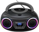 Denver TDB-212 tragbarer CD-Player mit DAB+/FM-Radio und Bluetooth, grau
