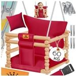 KIDIZ&reg; Babyschaukel Kinderschaukel Schaukelsitz mit Polsterung Holz-Schaukel...