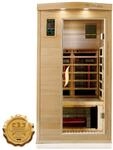 Dewello&reg; Infrarotkabine Pierson Pro 100x100 f&uuml;r 1 Person, Hemlockholz & Zeder, 3