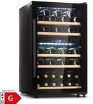 Barossa 40 Duo Weink&uuml;hlschrank 2 Zonen 41 Flaschen Glast&uuml;r Touch LED