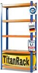 karatcommercial Schwerlastregal Grizzly Blau-Orange H&ouml;he: 180 cm Breite:...