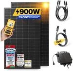 Balkonkraftwerk 900W/800W Solaranlage Steckerfertig WIFI Komplettset...