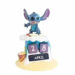 Ewiger Kalender 3D Surfer in Blau mit 5 Bl&ouml;cken Tagen und Monaten