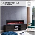 BALDERIA Agnes 60 (schwarz) Elektro-Wand-/Einbaukamin