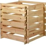 dobar Quadratischer Holz-Komposter "Stecki" Stecksystem mit ca. 78 x 78 x 78...