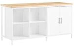SoBuy K&uuml;cheninsel Wei&szlig; 170x60x88,5cm Industriell
