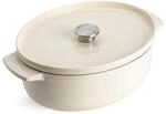 KitchenAid CC006062-001 Br&auml;ter mit Deckel - Oval 30cm Creme