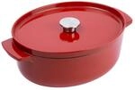 KitchenAid CC006063-001 Br&auml;ter mit Deckel - Oval 30cm Rot