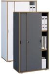 VCM B&uuml;roschrank mit 3 F&auml;chern moderner Aktenschrank mit Schiebet&uuml;ren Ma&szlig;e ca.