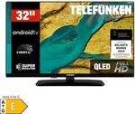 Telefunken D32Q751X2CW QLED Fernseher 32 Zoll Android Smart TV Full HD, HDR TV,