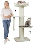 Premium Kratzbaum Grosse Katzen Stabil 'Freddy' &ndash; 150 cm Gro&szlig;er Katzenbaum ...