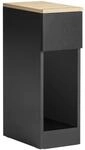 SoBuy Nachttisch mit 1 Schublade Schwarz 20x35x60cm Modern