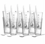 Ritzenhoff & Breker Latte Macchiato Gl&auml;ser + L&ouml;ffel Lena 350 ml 12er Set