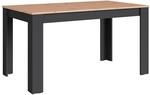 byLIVING Esstisch NORI, Breite 140 cm, anthrazit/Artisan Eiche (Eiche-Optik)