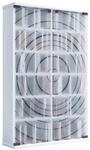 VCM Holz CD DVD Stand Regal platzsparender CD Schrank mit 2