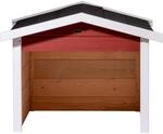 dobar M&auml;hrobotergarage, Holz, rot