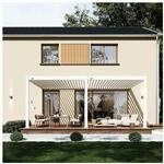 Weide Deluxe Plus Wand Pergola Voll Aluminium 4 x 6 M Lamellendach wei&szlig;?