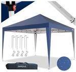 24MOVE&reg; Pavillon Santos 3x3m Pop-Up UV-Schutz 50+ Wasserdicht & winterfest mit