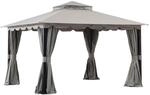 Sunjoy Stoff Pavillon STOJ - 336cm x 402cm, grau