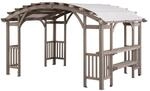 Sunjoy Zedernholz Pergola DAJTI - 305cm x 427cm, grau