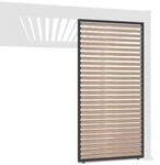 Weide Lamellenwand Holzoptik anthrazit Aluminium als Pergola Sichtschutz?1.23...